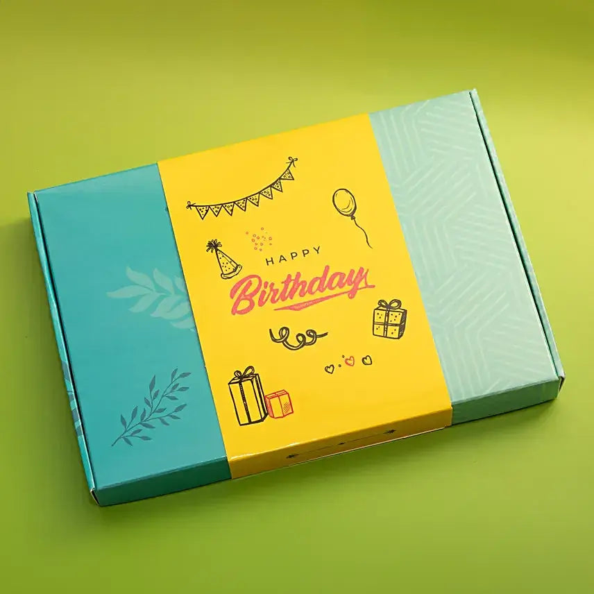Birthday nut and chocolate gift box