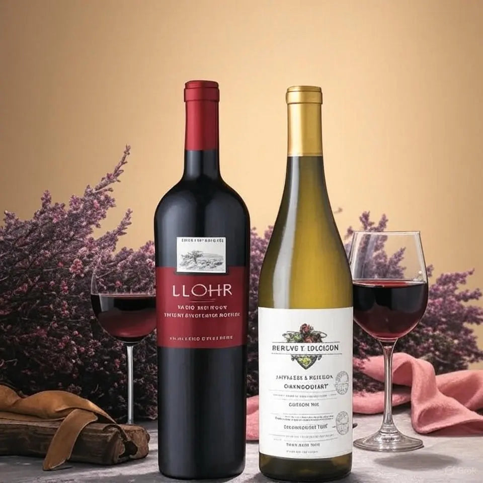 Red and white wine gift set