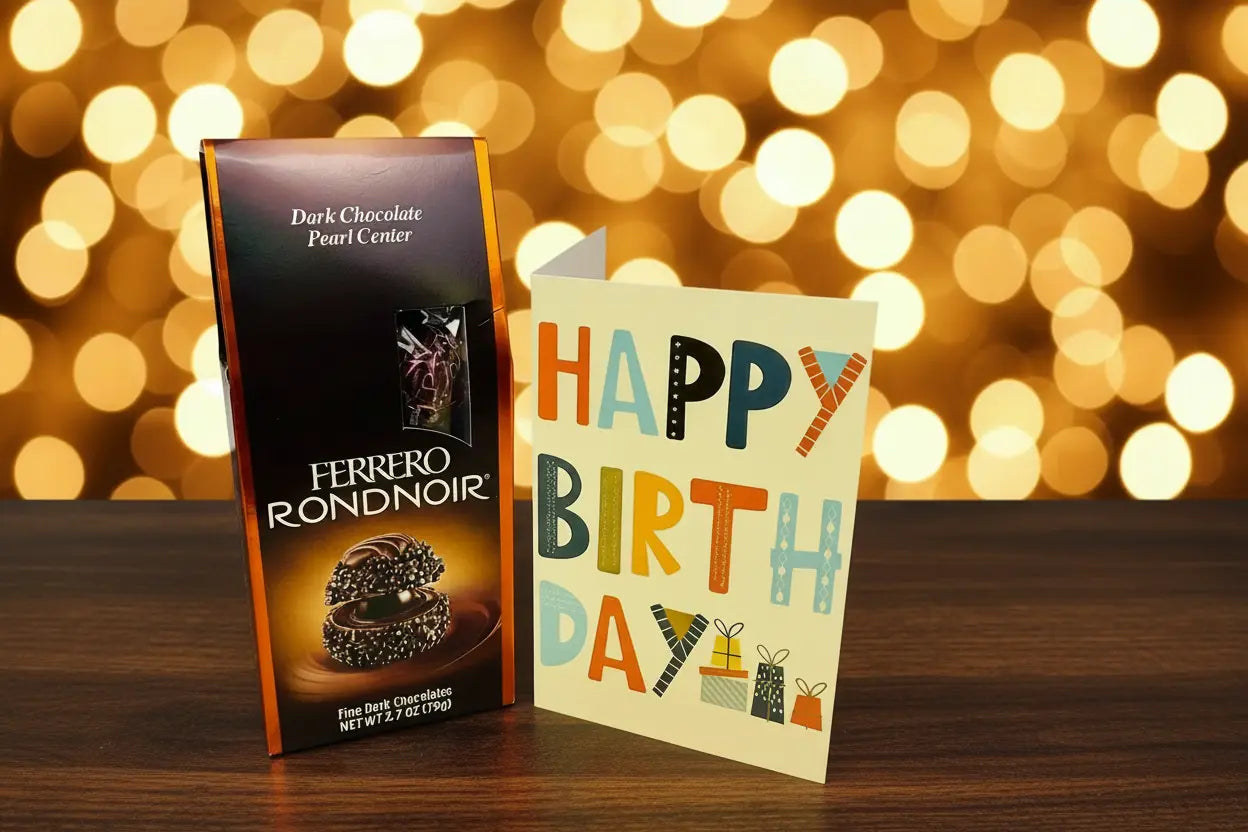 Ferrero Rondnoir + Birthday Card – Birthday Gift