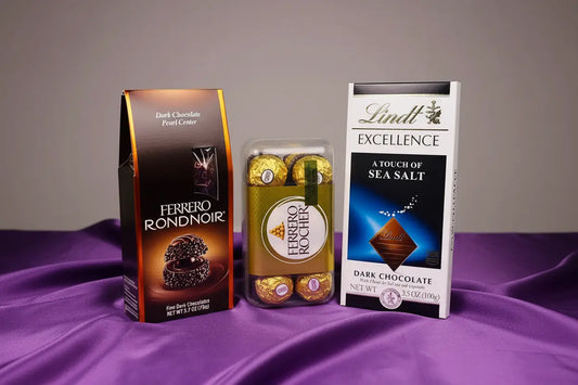 Ferrero Rondnoir + Lindt Sea Salt Bar + Ferrero Rocher Box – Birthday Gift