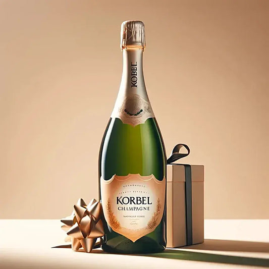 Korbel Brut sparkling wine bottle